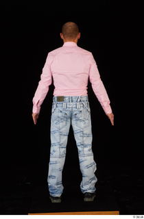 George Lee blue jeans pink shirt standing whole body 0005.jpg